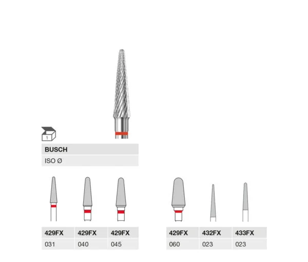 429FX 031 HP, 429FX 040 HP, 429FX 045 HP, 429FX 060 HP, 432FX 023 HP, 433FX 023 HP CARBIDE CUTTER FX-CUT