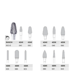 424X 040 HP, 424X 060 HP, 424X 080 HP, 425X 040 HP, 425X 060 HP, 426X 023 HP, 426X 060 HP, 428X 023 HP, 428X 060 HP, 429X 031 HP, 429X 040 HP CARBIDE CUTTER X-CUT